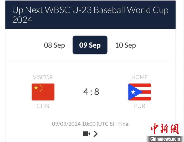 U23男子棒球世界杯激战正酣：中国队在绍兴对阵